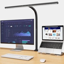 EppieBasic LED Desk Lamp, Architect Desk Lamp w/Clamp for Home Office 24W 80cm