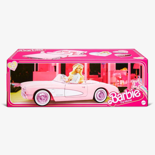 Barbie the movie pink corvette - the,