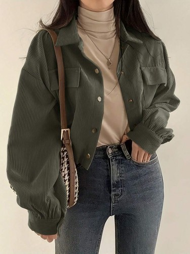 Ladies pocket corduroy - ladies, casual