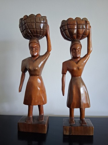 Wooden carved female - carved,