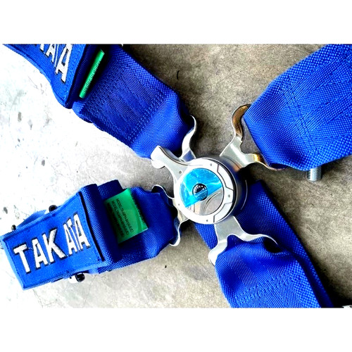 Blue takata racing seat belt - racing,