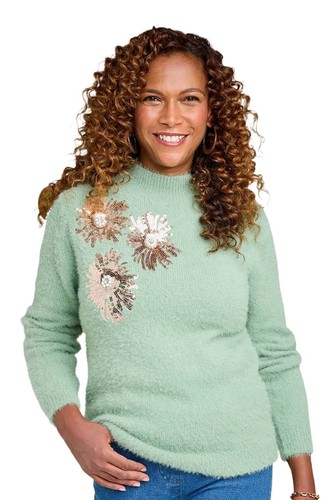 Ladies flower burst sequin - ladies,