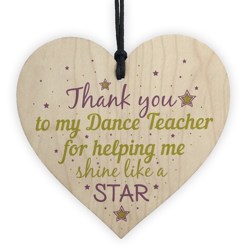 Thank you dance teacher wooden - you,
