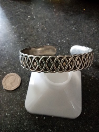 Justin pewter bangle - st,