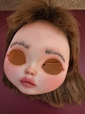 Blythe Doll Customized Faceplate, Backplate And Wig