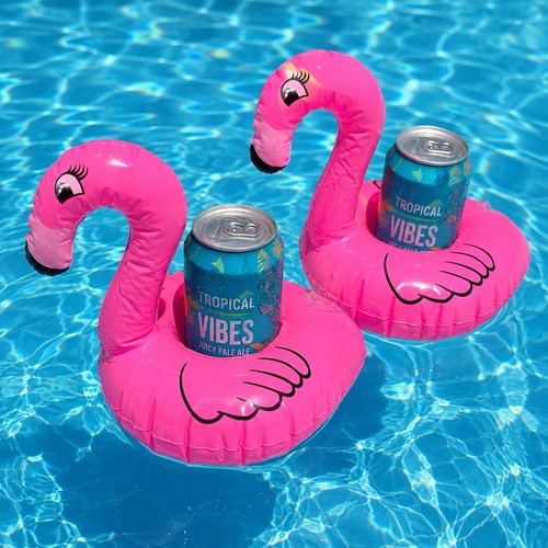 Inflatable flamingo drinks - 2x,