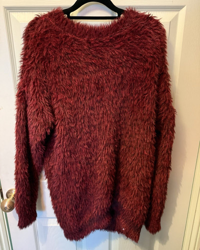 Primark burgundy faux fur - faux,