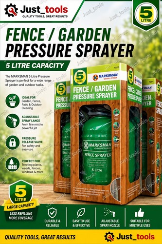 Pressure pump fence sprayer - 5l,