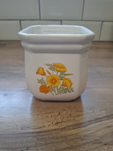 Japanese yellow poppy vase - japanese,