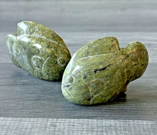 2 x Stone Carving Hand Carved