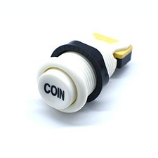 Coin Arcade Button Complete with Micro Switch  High Quality & Long Lasting