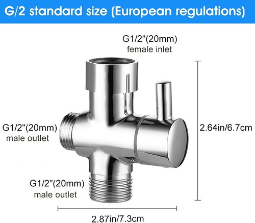 Way shower diverter valve - way,