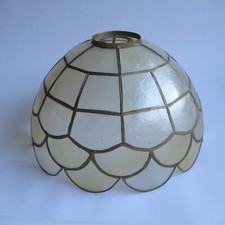 Retro Vintage Capiz Shell Pendant Lampshade (Ceiling Light Film TV Prop 80s) £50