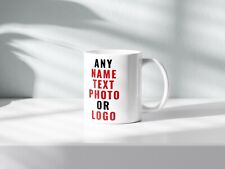 90X Custom Personalised Mug Photo Cup Birthday Any Design Gift Company Text
