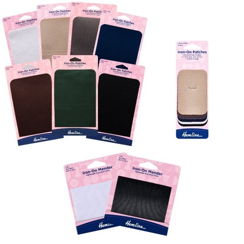 Iron repair patches hemline - on,
