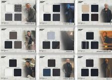 2011 James Bond Autographs & Relics Costume / Relic Card Selection