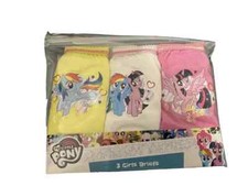 NEW Pack of 3 Girls MY LITTLE PONY Briefs Knickers Ages: 2-6 Years (YOU CHOOSE)