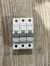 3 x Hager 40A Type B Single Pole MCB 6kA B40 MTN 140 + B32