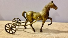 Vintage Solid Brass Horse And