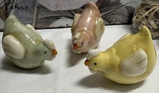 Set of 3 x Porcelain Pecking