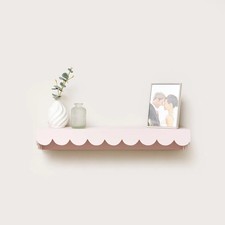 Pink Scalloped Wall Storage