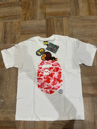 Bape white short - white, sleeve