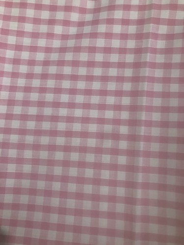 Light pink woven - , gingham