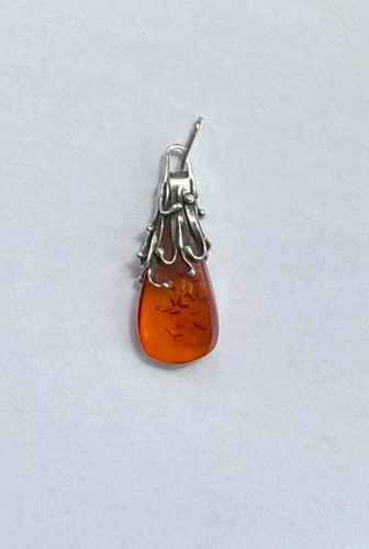 Vintage sterling silver - vintage, amber