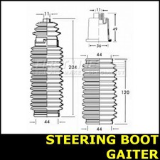 Steering Boot Gaiter Fits