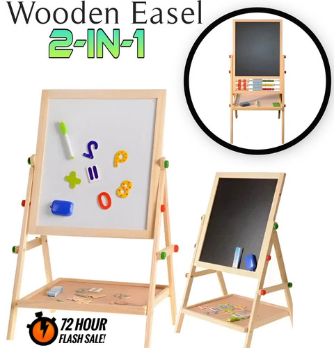 Kids wooden easel 1 - kids,
