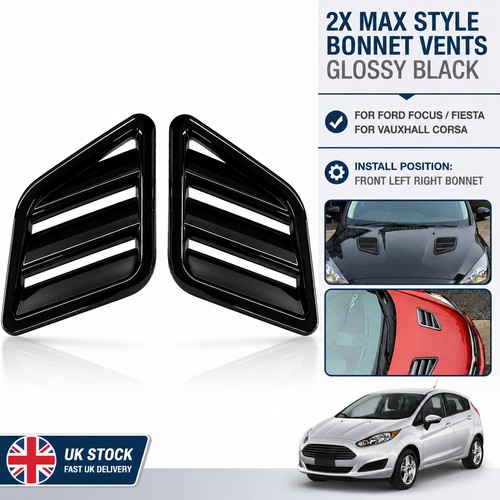 Glossy black universal bonnet - glossy,