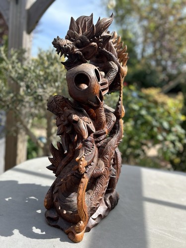 Hand carved wooden chinese - hand‑carved,