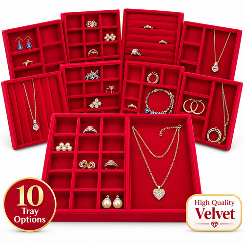 Velvet jewelry ring display - velvet,