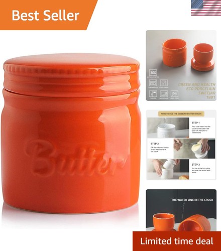 Porcelain butter keeper - porcelain,