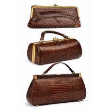 VTG 1940s Reptile Handbag Lot