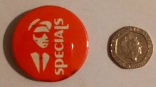THE SPECIALS genuine late 70s issue pin badge SKA Terry Hall VG Good condition