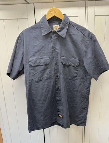 Mens dickies navy button - , up