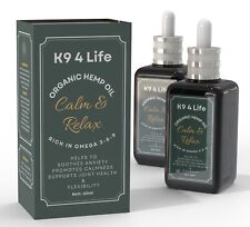 2 x 60,000mg 60ml High Strength Hemp Calming Oil Dogs and Cat 100% Pure Organic