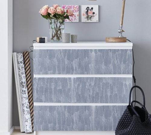 2mx45cm grey white velour - grey,