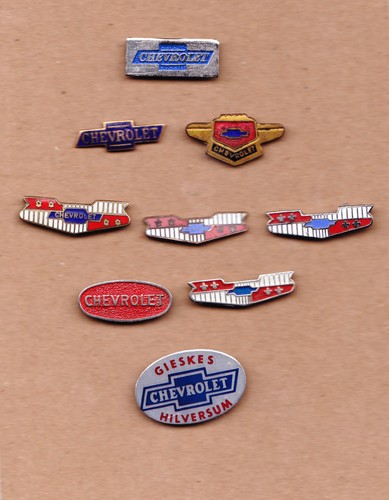 Vintage chevrolet pin badges - chevrolet,