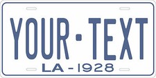 Louisiana 1928 license plate - louisiana,