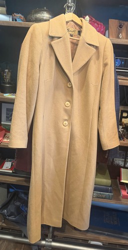 Women wool coat - women's, camel
