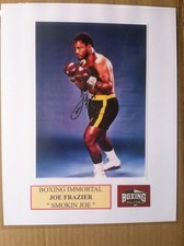Autograph Joe Frazier 5x7
