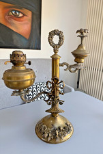 Antique brass student desk - antique,