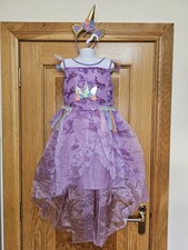 Brand New Girls Deluxe UNICORN Fancy Dress With Headpiece. Age 6/8 Years