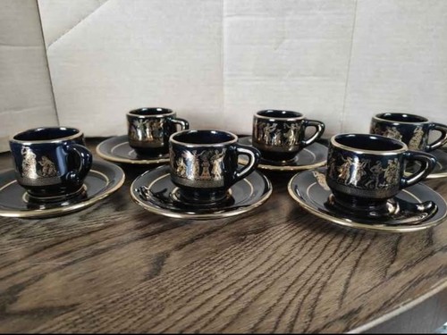 Set espresso cup saucers - set,