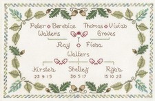 Family tree sampler cross - family,