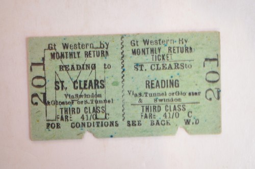 Railway ticket gwr - gwr, to
