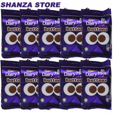 Cadbury Dairy Milk Giant Buttons Chocolate Bag 85 g(Pack of 10)UK Free Dispatch