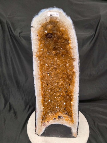 Tall citrine geode - citrine, 545